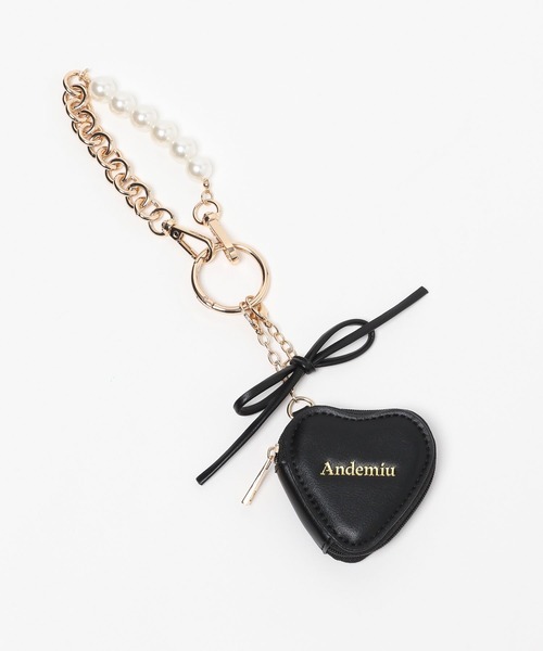 Andemiu(アンデミュウ)の「ハート&パールチャーム610578(チャーム・レディース・ブラック/ボルドー・FREE)」の11枚目の写真