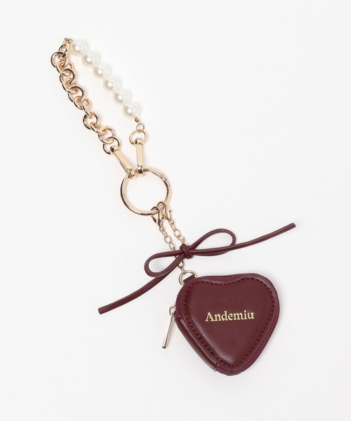 Andemiu(アンデミュウ)の「ハート&パールチャーム610578(チャーム・レディース・ブラック/ボルドー・FREE)」の13枚目の写真