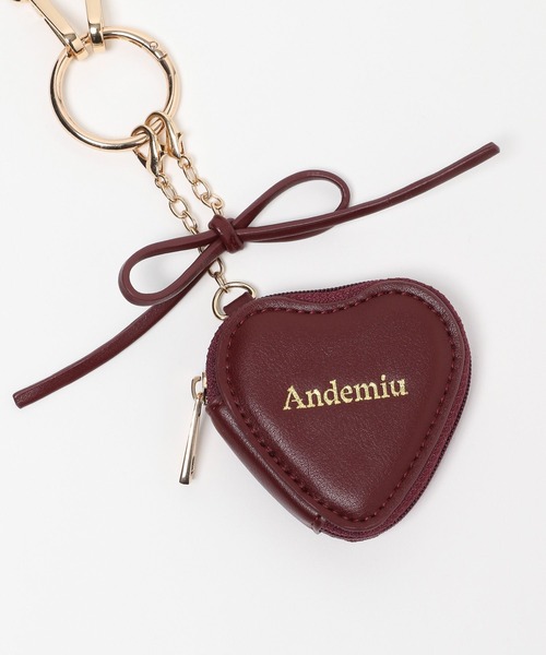 Andemiu(アンデミュウ)の「ハート&パールチャーム610578(チャーム・レディース・ブラック/ボルドー・FREE)」の14枚目の写真