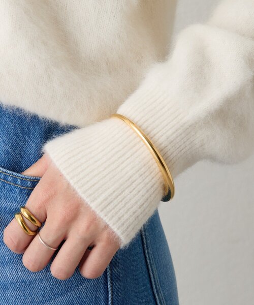 RIVE DROITE（リヴドロワ）の「【R.good（アールドットグッド）】インパクトサークルバングル（バングル/リストバンド・レディース・シルバー/ゴールド・FREE）」の2枚目の写真