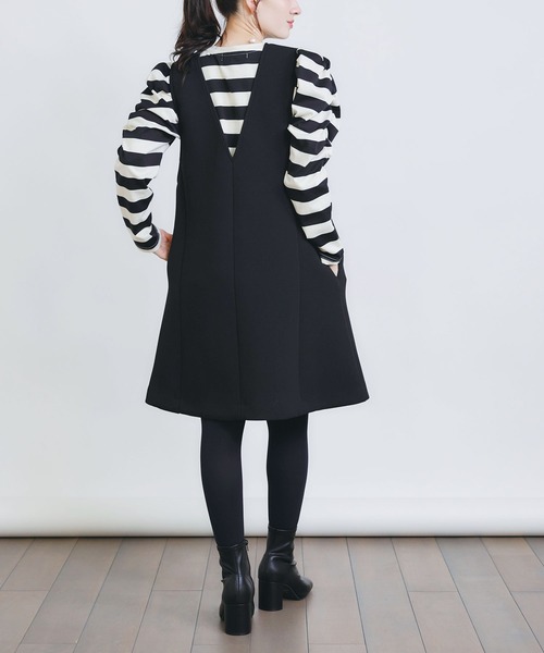 PICCIN（ピッチン）の「ダンボールショートジャンパースカート（ジャンパースカート・レディース・ブラック・M）」の20枚目の写真