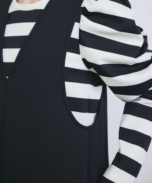 PICCIN（ピッチン）の「ダンボールショートジャンパースカート（ジャンパースカート・レディース・ブラック・M）」の10枚目の写真