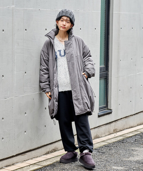 FREAK'S STORE（フリークスストア）の「PRIMALOFT モンスターパーカー ロング/プリマロフト（ダウンジャケット/コート・レディース・その他/オリーブ/ブラック/ブラウン・MEDIUM/SMALL）」の10枚目の写真