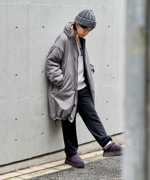 極美品✨45R ナイロンダウン　ショールカラー　パイピング　M プリマロフト PRIMALOFT INSULATED JACKET / プリマロフト中綿ナイロンジャケット