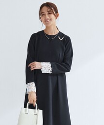 ［size SHORTあり］ソデレース 2WAY ワンピース