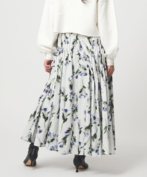 EMMEL REFINES（エメルリファインズ）の「＜EMMEL REFINES＞EM フラワープリント シャーリング スカート（スカート・レディース・オフホワイト/ブラック・M/S）」の18枚目の写真