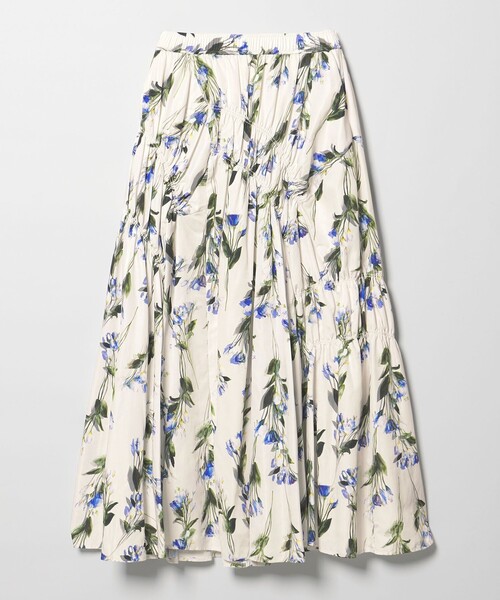 EMMEL REFINES（エメルリファインズ）の「＜EMMEL REFINES＞EM フラワープリント シャーリング スカート（スカート・レディース・オフホワイト/ブラック・M/S）」の8枚目の写真