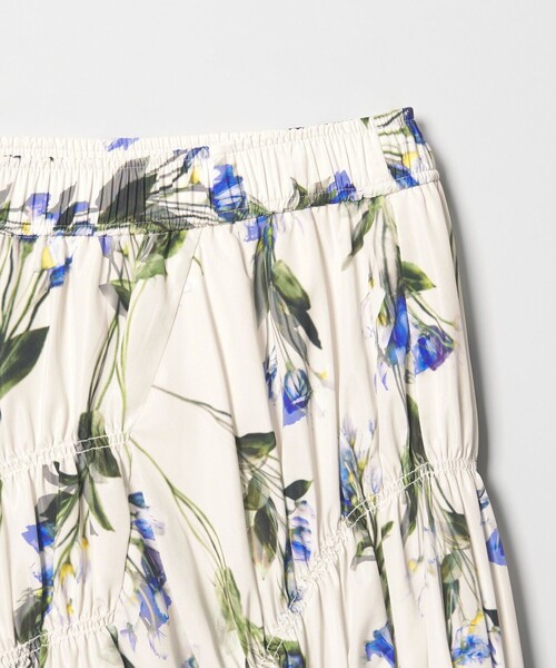 EMMEL REFINES（エメルリファインズ）の「＜EMMEL REFINES＞EM フラワープリント シャーリング スカート（スカート・レディース・オフホワイト/ブラック・M/S）」の9枚目の写真