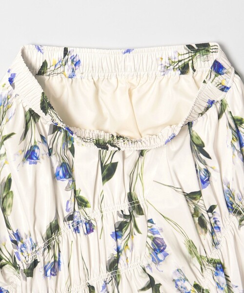 EMMEL REFINES（エメルリファインズ）の「＜EMMEL REFINES＞EM フラワープリント シャーリング スカート（スカート・レディース・オフホワイト/ブラック・M/S）」の10枚目の写真