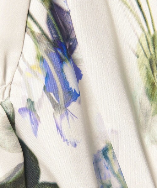 EMMEL REFINES（エメルリファインズ）の「＜EMMEL REFINES＞EM フラワープリント シャーリング スカート（スカート・レディース・オフホワイト/ブラック・M/S）」の12枚目の写真