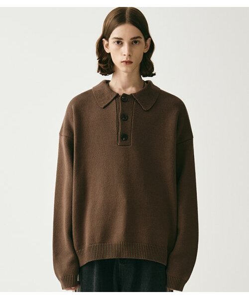 AVANDRESS(アバンドレス )の「Kamen Collar Knit BLACK(ニット/セーター・メンズ・ブラック・SMALL/MEDIUM)」の2枚目の写真