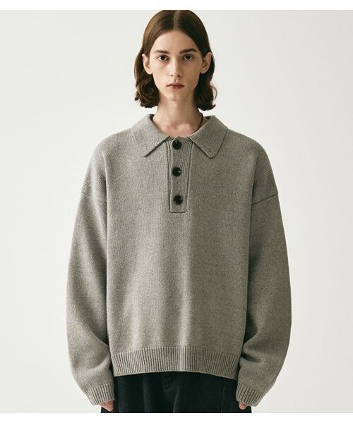 AVANDRESS(アバンドレス )の「Kamen Collar Knit BLACK(ニット/セーター・メンズ・ブラック・SMALL/MEDIUM)」の4枚目の写真