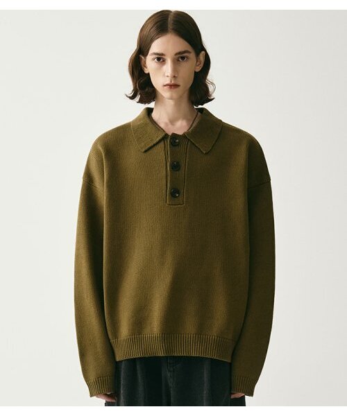AVANDRESS(アバンドレス )の「Kamen Collar Knit BLACK(ニット/セーター・メンズ・ブラック・SMALL/MEDIUM)」の5枚目の写真