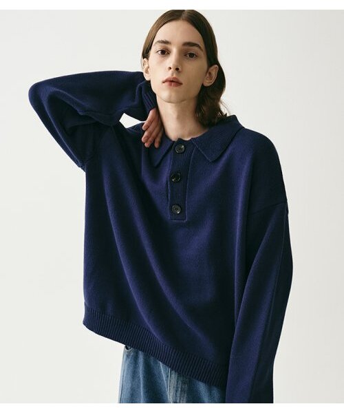 AVANDRESS(アバンドレス )の「Kamen Collar Knit BLACK(ニット/セーター・メンズ・ブラック・SMALL/MEDIUM)」の6枚目の写真