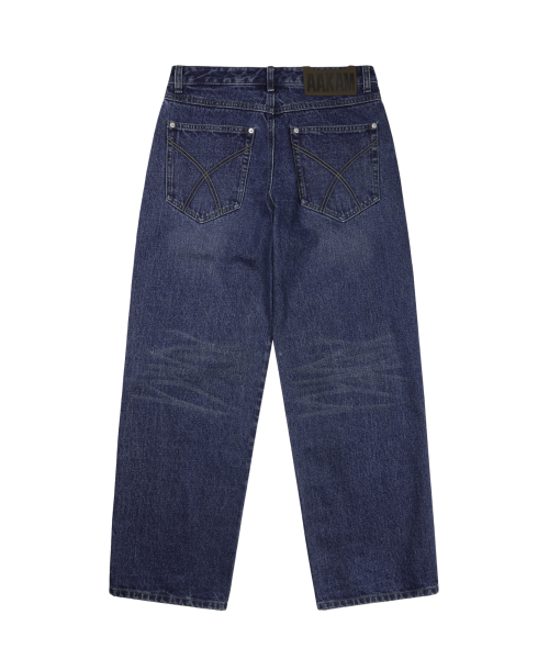 AAKAM（アーカム）の「Incision Eyelet Washed Denim Pants (Blue)（デニムパンツ・レディース・その他・1/2）」の3枚目の写真