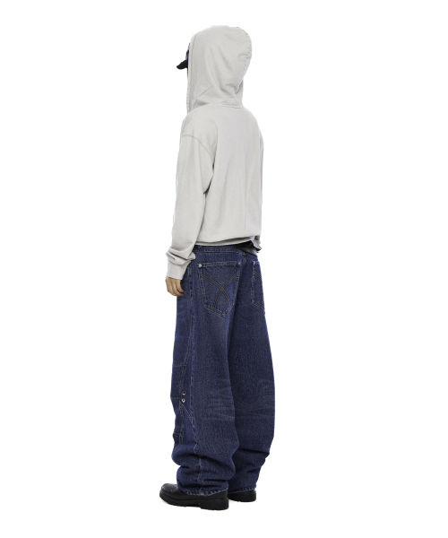 AAKAM（アーカム）の「Incision Eyelet Washed Denim Pants (Blue)（デニムパンツ・レディース・その他・1/2）」の8枚目の写真