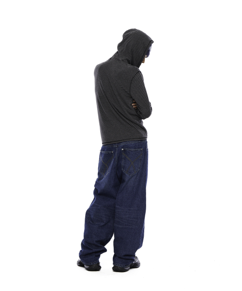 AAKAM（アーカム）の「Incision Eyelet Washed Denim Pants (Blue)（デニムパンツ・レディース・その他・1/2）」の13枚目の写真