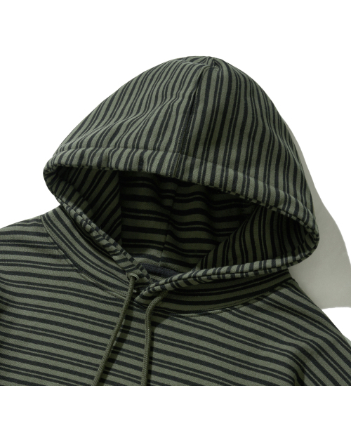 F.ILLUMINATE（フィルミネイト）の「スモールアセンティックストライプフードパーカー-カーキ（パーカー・レディース・その他・SMALL/MEDIUM/LARGE）」の6枚目の写真