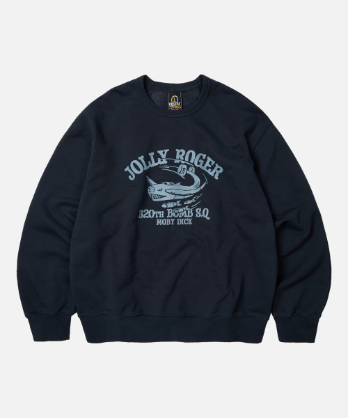 FRIZMWORKS(フリズムワークス)の「JOLLY ROGER MOBYDICK SWEATSHIRT _ NAVY(スウェット・メンズ・その他・SMALL/MEDIUM/LARGE/X-LARGE)」の2枚目の写真