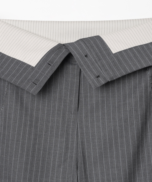 MILLO WOMEN（ミロウーマン）の「折りたたみワイドトラウザー[チャコールグレー]（スラックス・レディース・その他・SMALL/MEDIUM）」の5枚目の写真