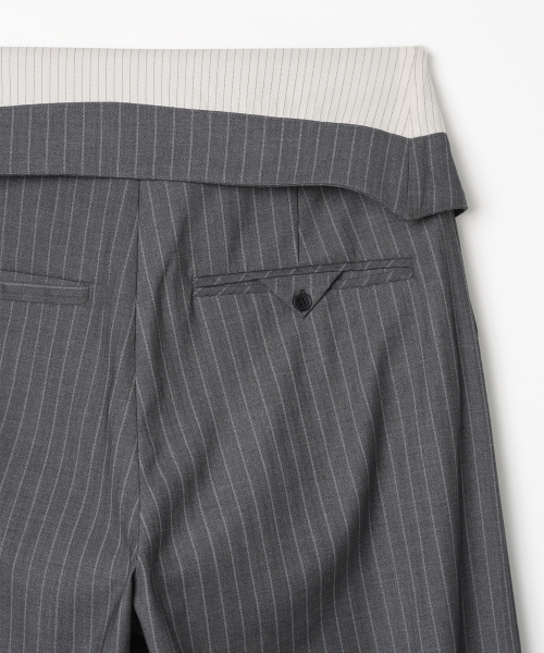 MILLO WOMEN（ミロウーマン）の「折りたたみワイドトラウザー[チャコールグレー]（スラックス・レディース・その他・SMALL/MEDIUM）」の8枚目の写真