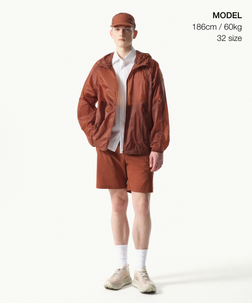 MUSINSA STANDARD（ムシンサスタンダード）の「[シティレジャー] バンディングショーツ [オレンジ]（その他パンツ・メンズ・その他・40/42/31/32/33/34/36/38/26/27/28/29/30）」の2枚目の写真