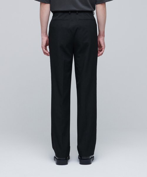 MUSINSA STANDARD（ムシンサスタンダード）の「[縫い目ディテール] でエッジカットワイドスラックス [ブラック]（スラックス・メンズ・その他・40/31/33/26/27/28/29/38/42/36/34/32/30）」の9枚目の写真