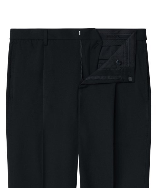 MUSINSA STANDARD（ムシンサスタンダード）の「[縫い目ディテール] でエッジカットワイドスラックス [ブラック]（スラックス・メンズ・その他・40/31/33/26/27/28/29/38/42/36/34/32/30）」の8枚目の写真
