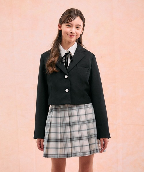 GLOBAL WORK（グローバルワーク）の「卒服/イージーケアジャケット/598135（テーラードジャケット・キッズ・アイボリー/ブラック/グレー・150cm/160cm）」の15枚目の写真