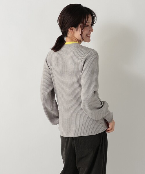 Afternoon Tea(アフタヌーンティー)の「レイヤード風プルオーバーニット(ニット/セーター・レディース・グレー/ブルー/ネイビー・MEDIUM)」の4枚目の写真