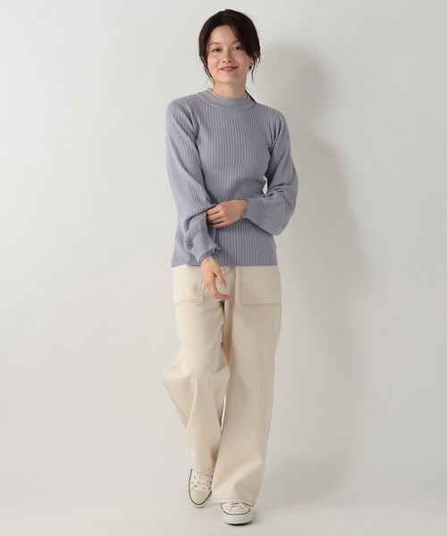 Afternoon Tea(アフタヌーンティー)の「レイヤード風プルオーバーニット(ニット/セーター・レディース・グレー/ブルー/ネイビー・MEDIUM)」の9枚目の写真