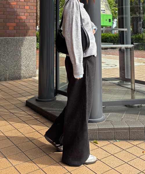 ISOOK（アイスー）の「【ISOOK / アイスー】配色レイヤードカーディガン / ニット カーディガン バイカラー 秋冬 厚手 ミドル丈 長袖 羽織り グレー ZOZOTOWN限定（カーディガン/ボレロ・レディース・グレー/チャコールグレー・FREE）」の16枚目の写真