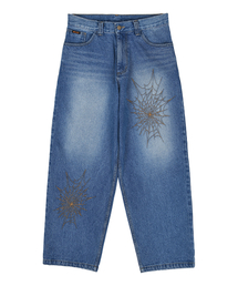 ERSCO（イーアルエスコ）の「コブウェブウォッシングデニム_ブルー（デニムパンツ）」