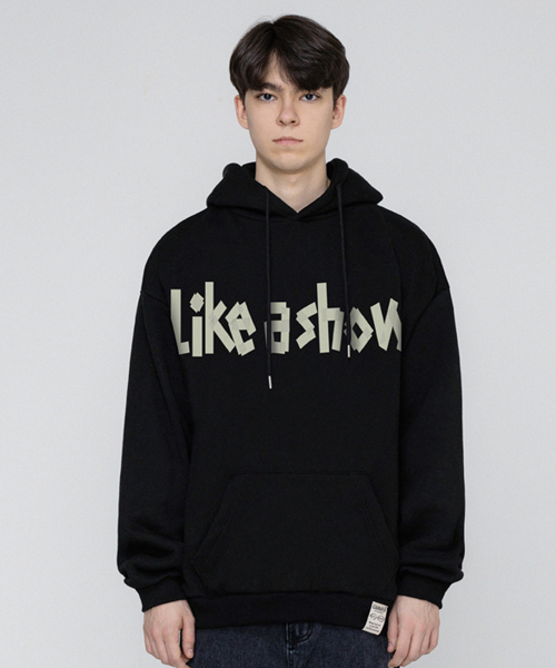 GRAVER（グレーバー）の「[ユニセックス]テープロゴフードパーカー_2カラー（パーカー・レディース・ネイビー/ブラック・SMALL/MEDIUM/LARGE/X-LARGE）」の7枚目の写真