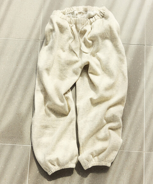 FREAK'S STORE（フリークスストア）の「リラックスフィット ウォッシャブル ウール コットン スウェットパンツ（スウェットパンツ・メンズ・チャコールグレー/オフホワイト/グレー・MEDIUM/LARGE）」の2枚目の写真