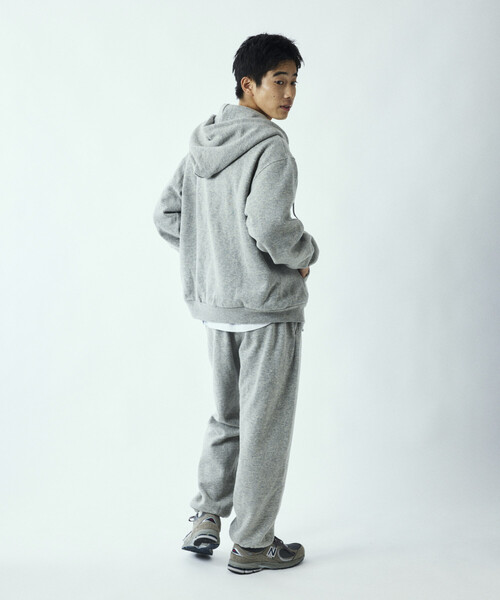 FREAK'S STORE（フリークスストア）の「リラックスフィット ウォッシャブル ウール コットン スウェットパンツ（スウェットパンツ・メンズ・チャコールグレー/オフホワイト/グレー・MEDIUM/LARGE）」の21枚目の写真