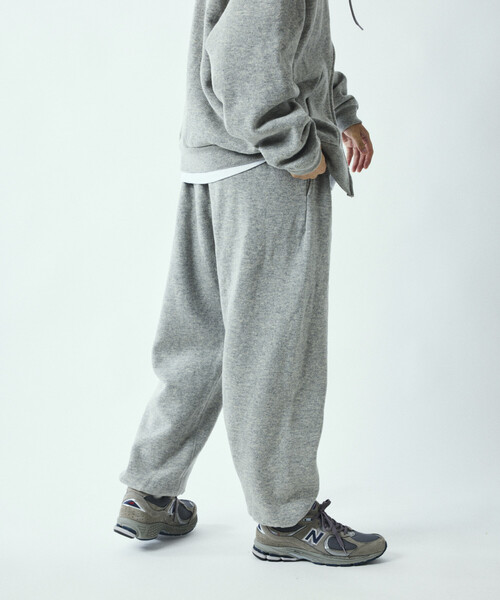 FREAK'S STORE（フリークスストア）の「リラックスフィット ウォッシャブル ウール コットン スウェットパンツ（スウェットパンツ・メンズ・チャコールグレー/オフホワイト/グレー・MEDIUM/LARGE）」の17枚目の写真