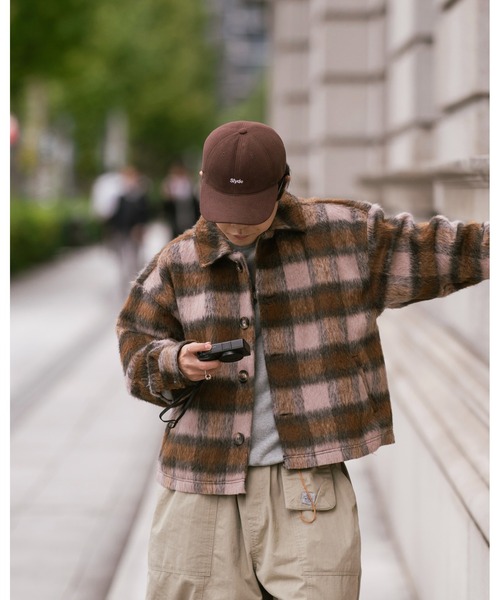 CIASU(シアス)の「レトロチェックシャツブルゾン(ニット/セーター・メンズ・ブラック/ブラウン・LARGE/MEDIUM)」の3枚目の写真