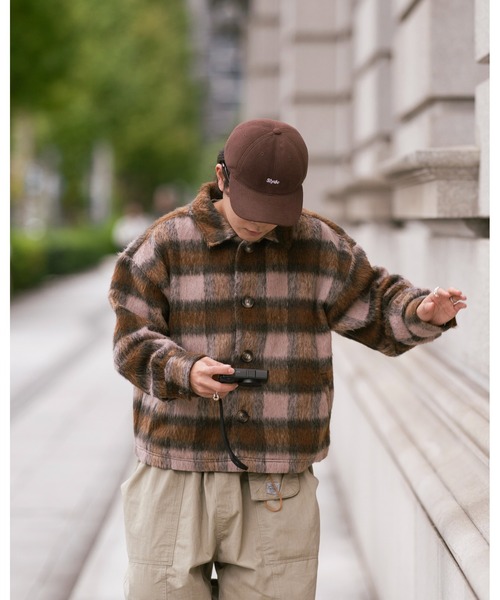 CIASU(シアス)の「レトロチェックシャツブルゾン(ニット/セーター・メンズ・ブラック/ブラウン・LARGE/MEDIUM)」の5枚目の写真