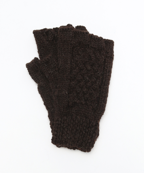 Black Sheep(ブラックシープ)の「【BLACK SHEEP / ブラックシープ】 HandKnit Cable Glove(手袋・メンズ・イエロー/ブラウン/ブラック/チャコールグレー/ブルー・FREE)」の3枚目の写真