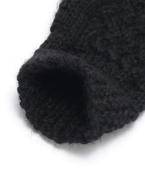 Black Sheep(ブラックシープ)の「【BLACK SHEEP / ブラックシープ】 HandKnit Cable Glove(手袋・メンズ・イエロー/ブラウン/ブラック/チャコールグレー/ブルー・FREE)」の12枚目の写真