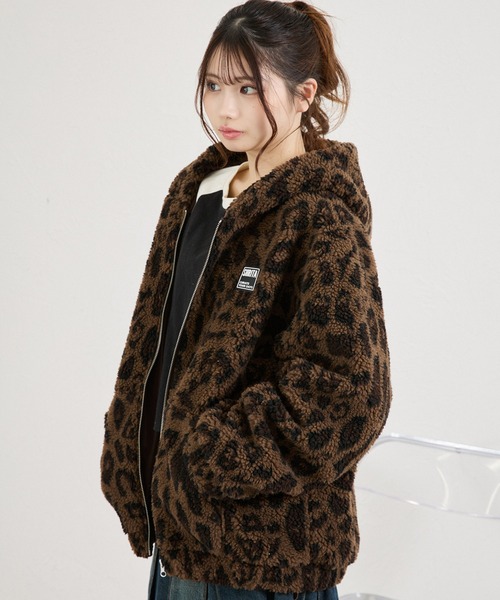 shrita(シュリータ)の「総柄ボアブルゾン(ブルゾン・キッズ・グリーン系その他/ブラウン系その他・FREE)」の9枚目の写真