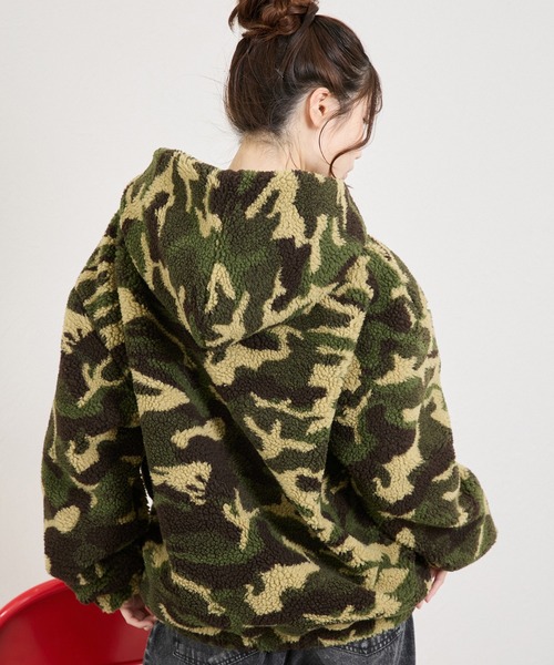 shrita(シュリータ)の「総柄ボアブルゾン(ブルゾン・キッズ・グリーン系その他/ブラウン系その他・FREE)」の15枚目の写真