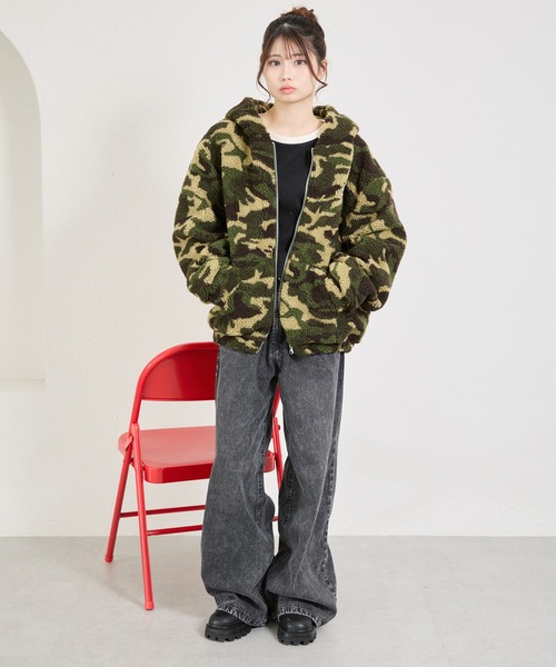 shrita(シュリータ)の「総柄ボアブルゾン(ブルゾン・キッズ・グリーン系その他/ブラウン系その他・FREE)」の18枚目の写真