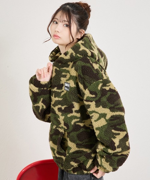 shrita(シュリータ)の「総柄ボアブルゾン(ブルゾン・キッズ・グリーン系その他/ブラウン系その他・FREE)」の14枚目の写真