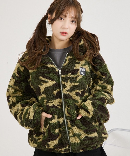 shrita(シュリータ)の「総柄ボアブルゾン(ブルゾン・キッズ・グリーン系その他/ブラウン系その他・FREE)」の19枚目の写真