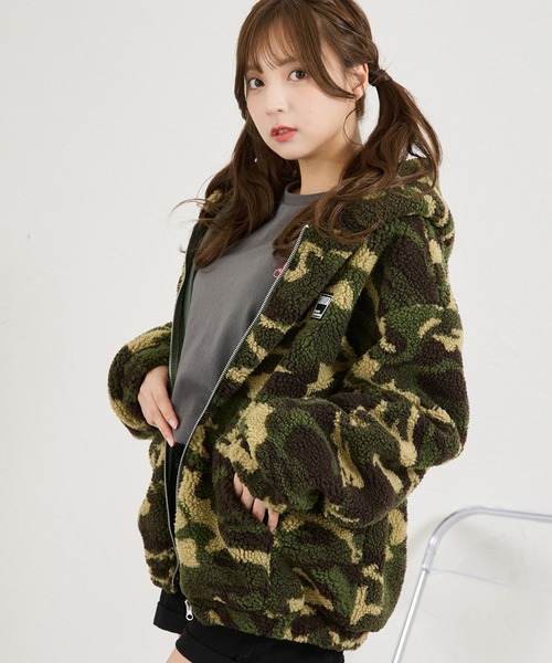 shrita(シュリータ)の「総柄ボアブルゾン(ブルゾン・キッズ・グリーン系その他/ブラウン系その他・FREE)」の20枚目の写真