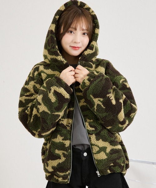 shrita(シュリータ)の「総柄ボアブルゾン(ブルゾン・キッズ・グリーン系その他/ブラウン系その他・FREE)」の21枚目の写真