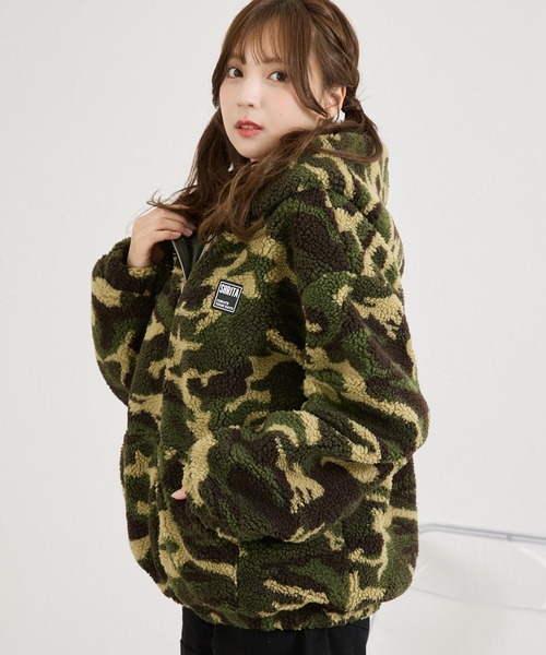 shrita(シュリータ)の「総柄ボアブルゾン(ブルゾン・キッズ・グリーン系その他/ブラウン系その他・FREE)」の22枚目の写真