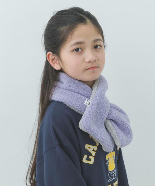 URBAN RESEARCH DOORS(アーバンリサーチドアーズ)の「ボアリバーシブルマフラー(KIDS)(その他・キッズ・グレー系その他/ブルー/パープル・ONE)」の19枚目の写真